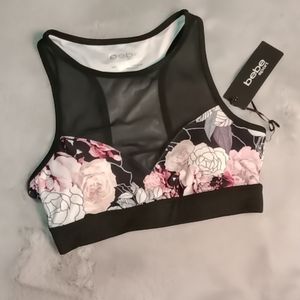 Bebé sport Bra Floral Size S New Whit Tags